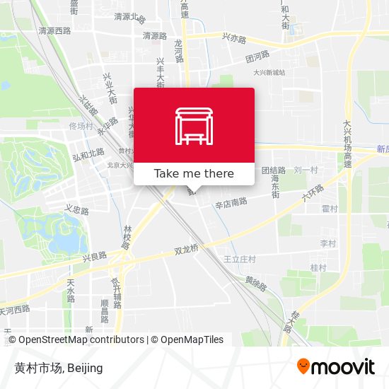 黄村市场 map