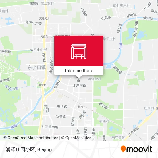 润泽庄园小区 map