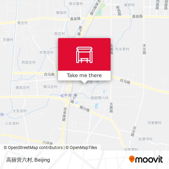 高丽营六村 map