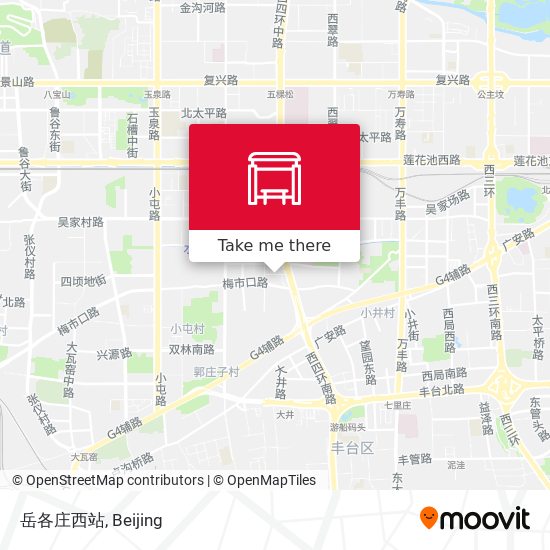 岳各庄西站 map