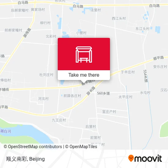 顺义南彩 map