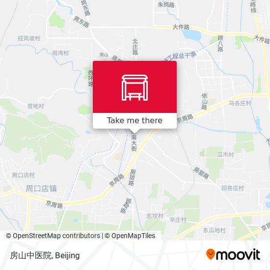 房山中医院 map