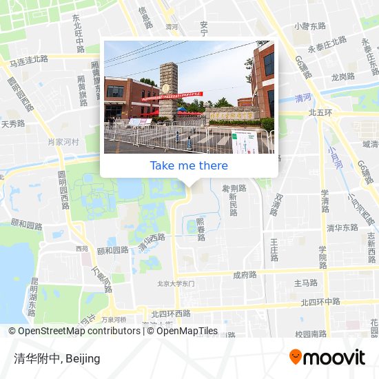 清华附中 map