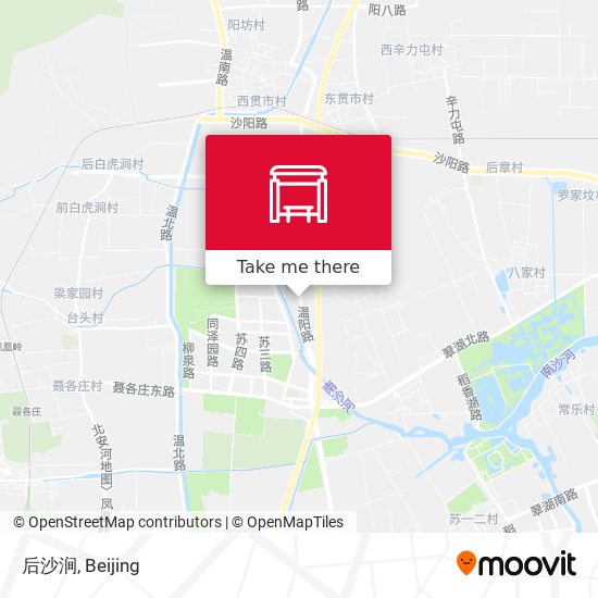 后沙涧 map
