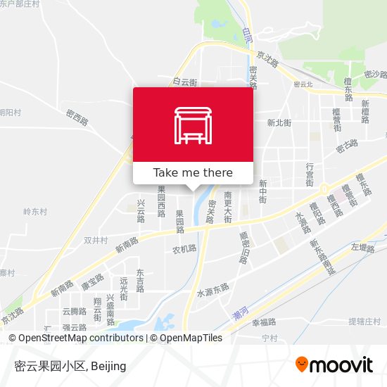 密云果园小区 map