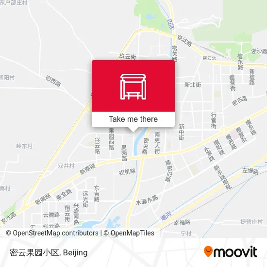 密云果园小区 map