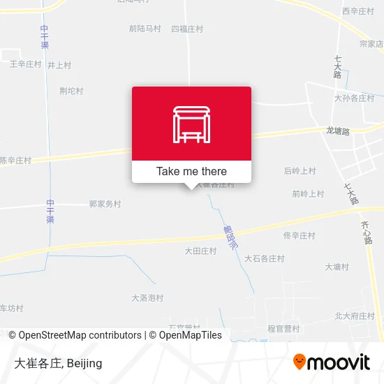 大崔各庄 map