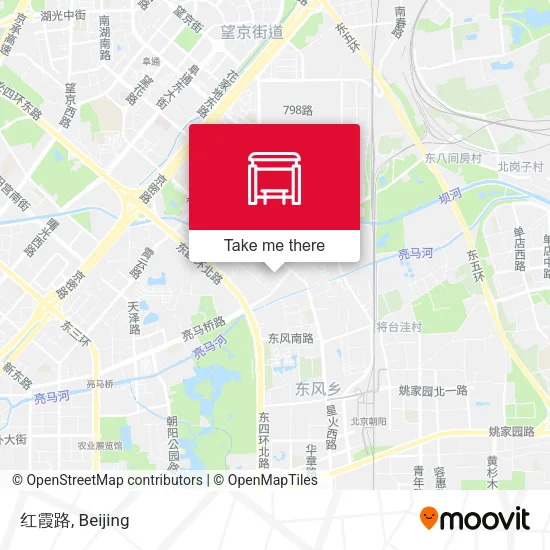 红霞路 map