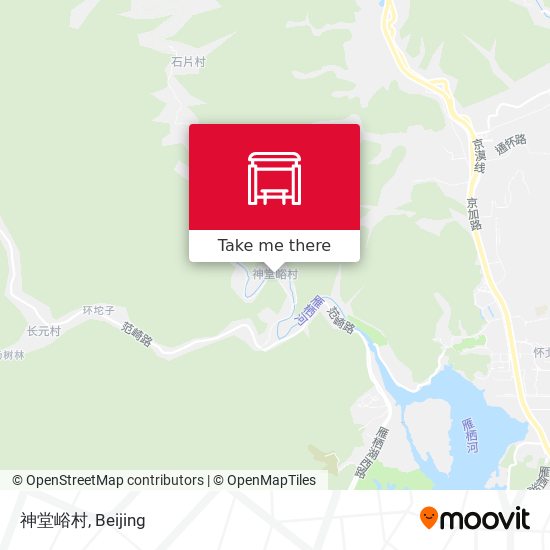 神堂峪村 map