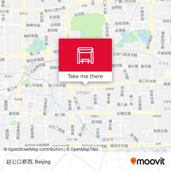 赵公口桥西 map