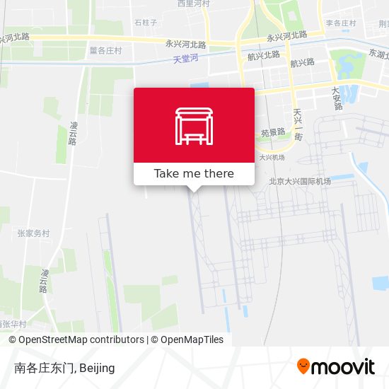 南各庄东门 map