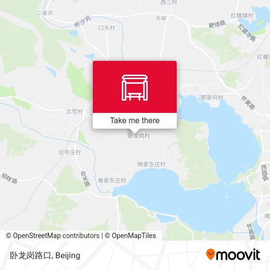 卧龙岗路口 map
