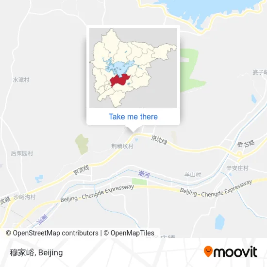 穆家峪 map