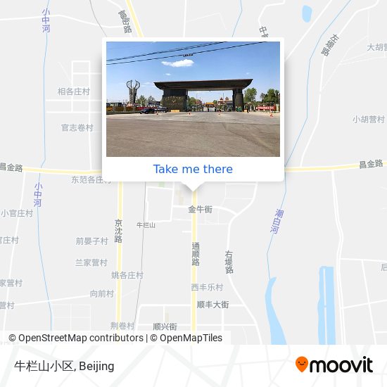 牛栏山小区 map
