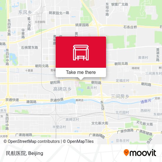 民航医院 map