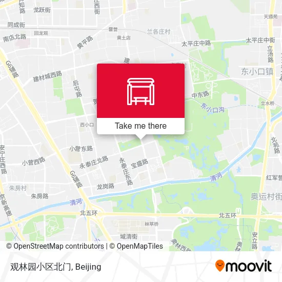 观林园小区北门 map