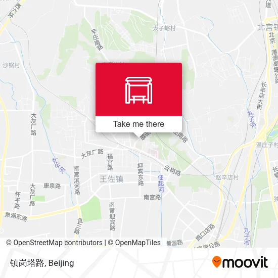镇岗塔路 map