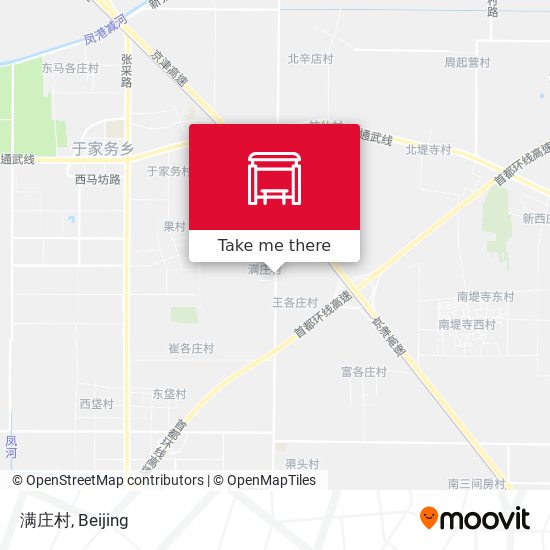 满庄村 map