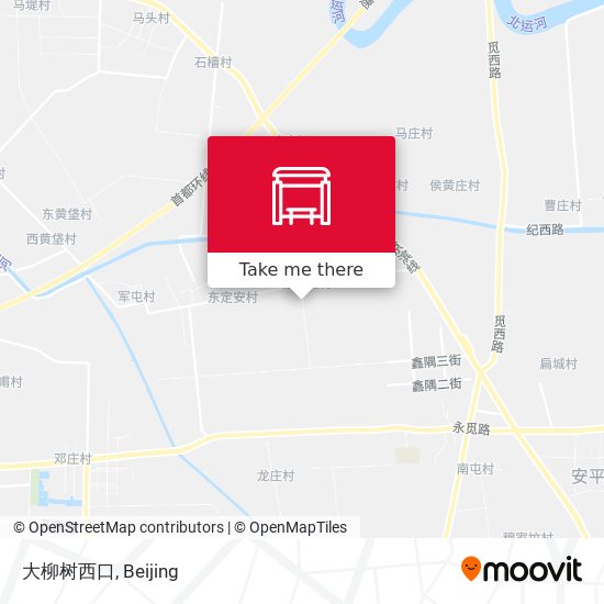 大柳树西口 map