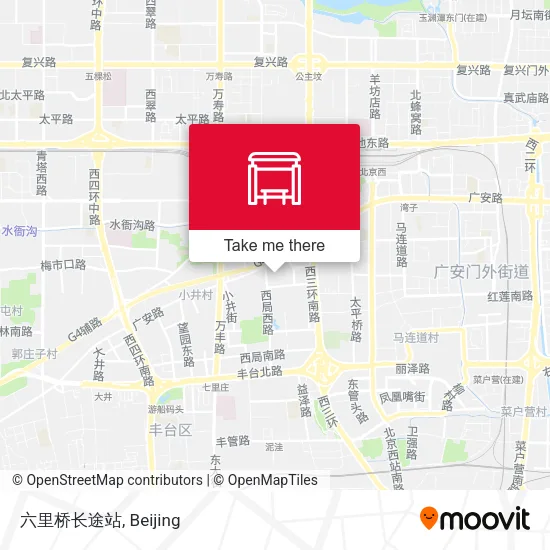 六里桥长途站 map