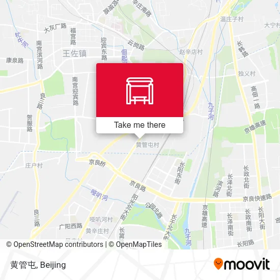 黄管屯 map