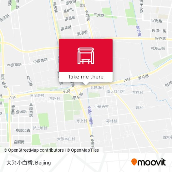 大兴小白桥 map