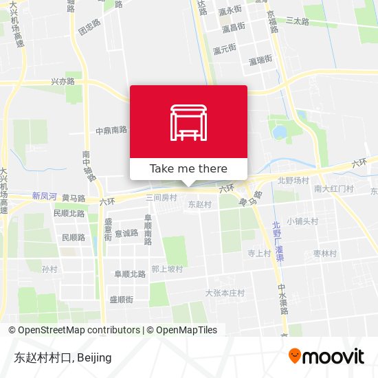 东赵村村口 map