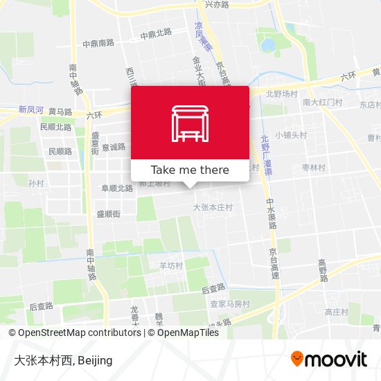 大张本村西 map