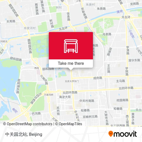 中关园北站 map