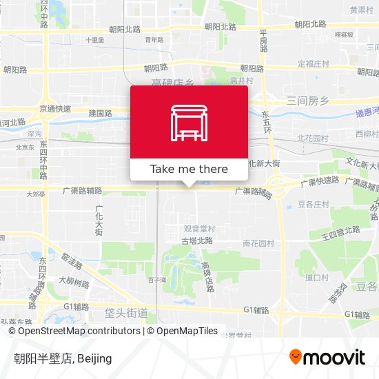 朝阳半壁店 map