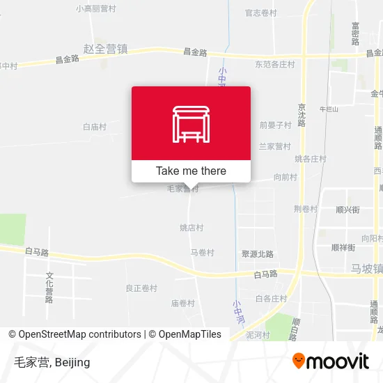 毛家营 map