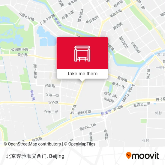 北京奔驰顺义西门 map