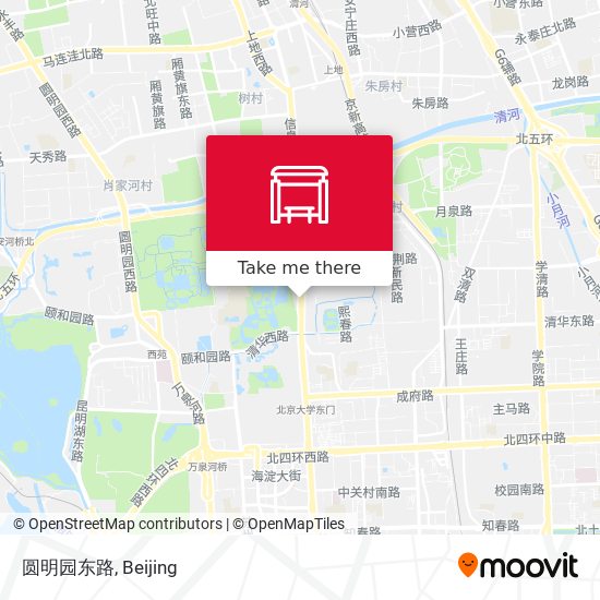 圆明园东路 map