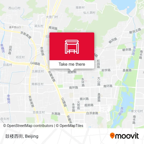 鼓楼西街 map