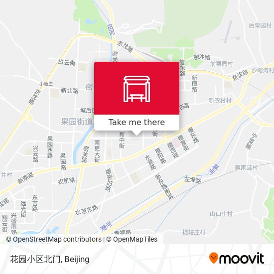 花园小区北门 map