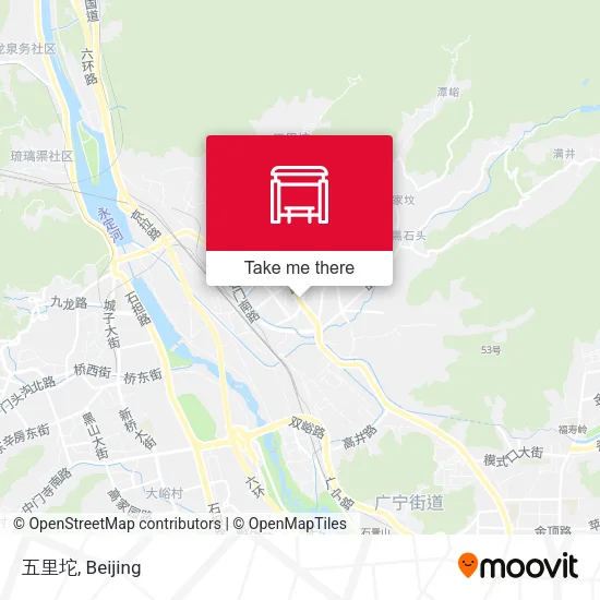 五里坨 map