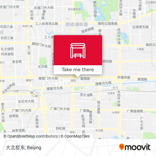 大北窑东 map