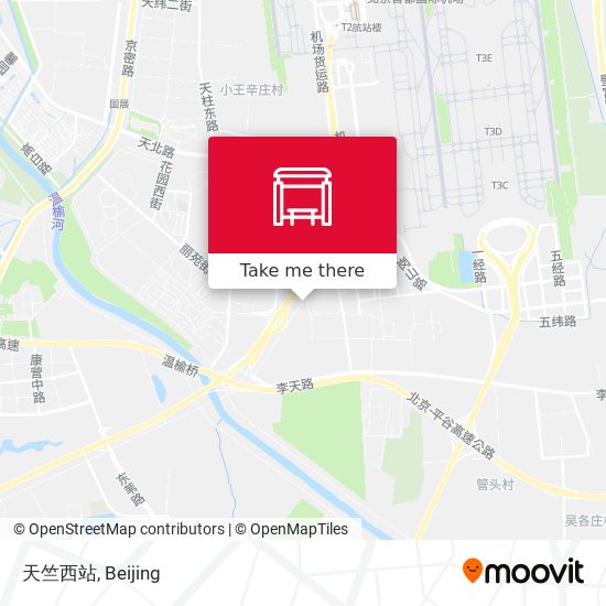 天竺西站 map