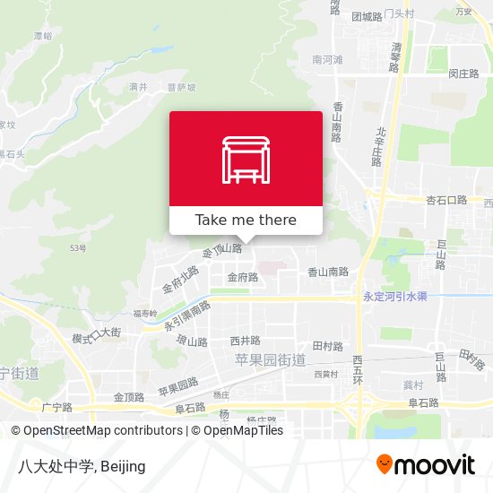 八大处中学 map