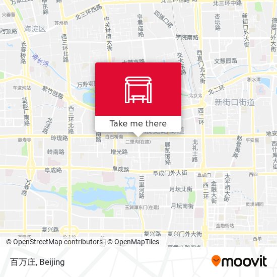 百万庄 map