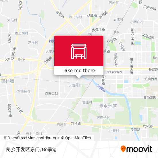 良乡开发区东门 map