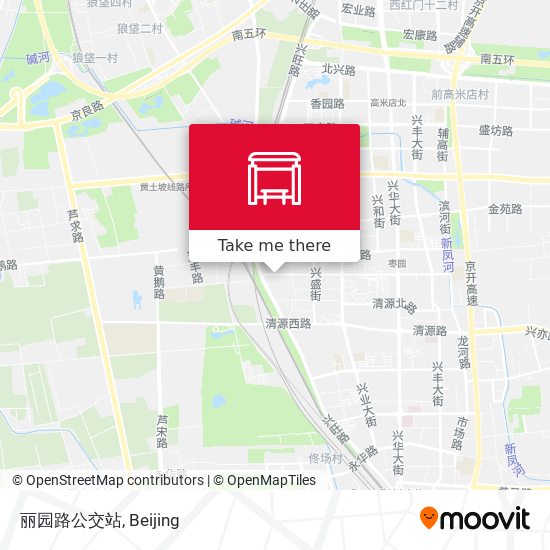 丽园路公交站 map