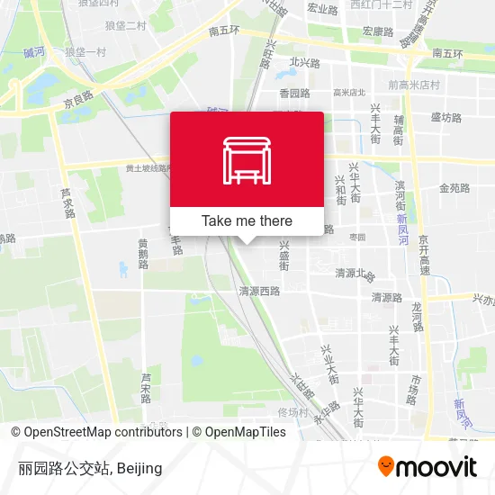 丽园路公交站 map