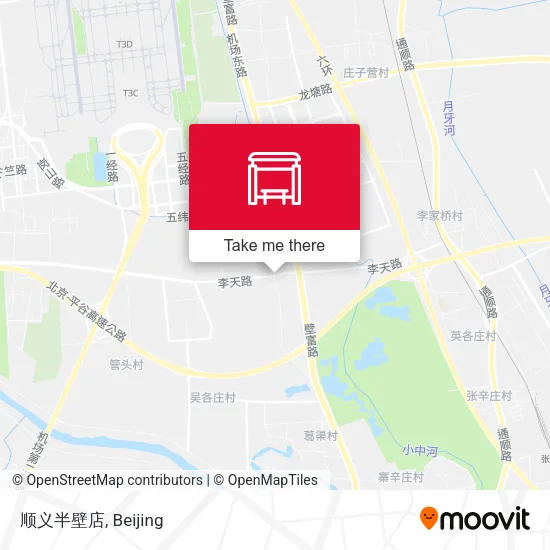 顺义半壁店 map