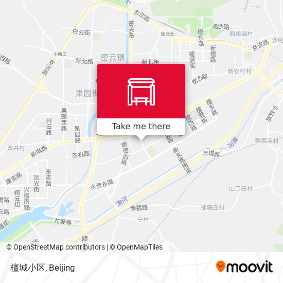 檀城小区 map