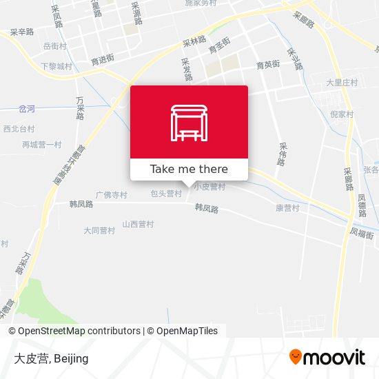 大皮营 map