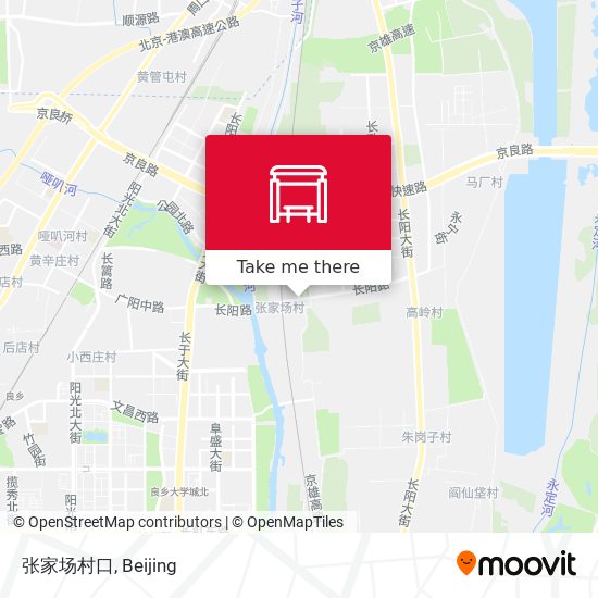 张家场村口 map