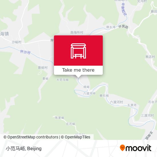 小范马峪 map