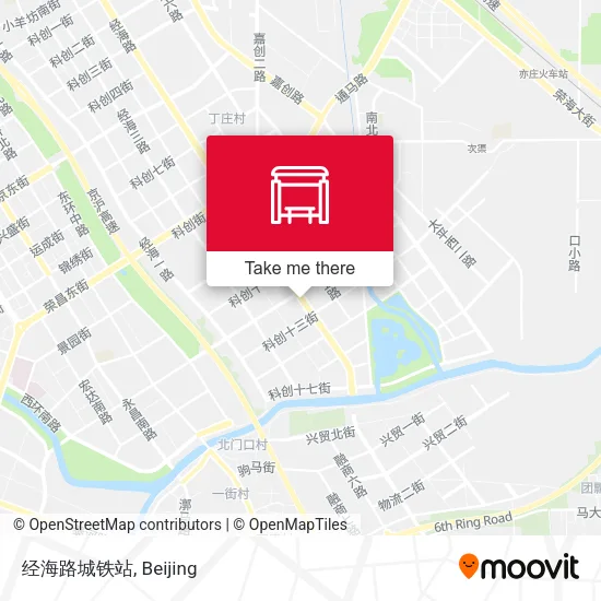 经海路城铁站 map