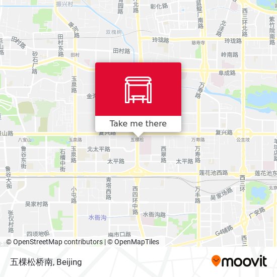 五棵松桥南 map